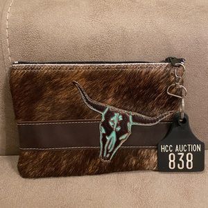 Holy Cow Couture Medium purse organizer cowhide.